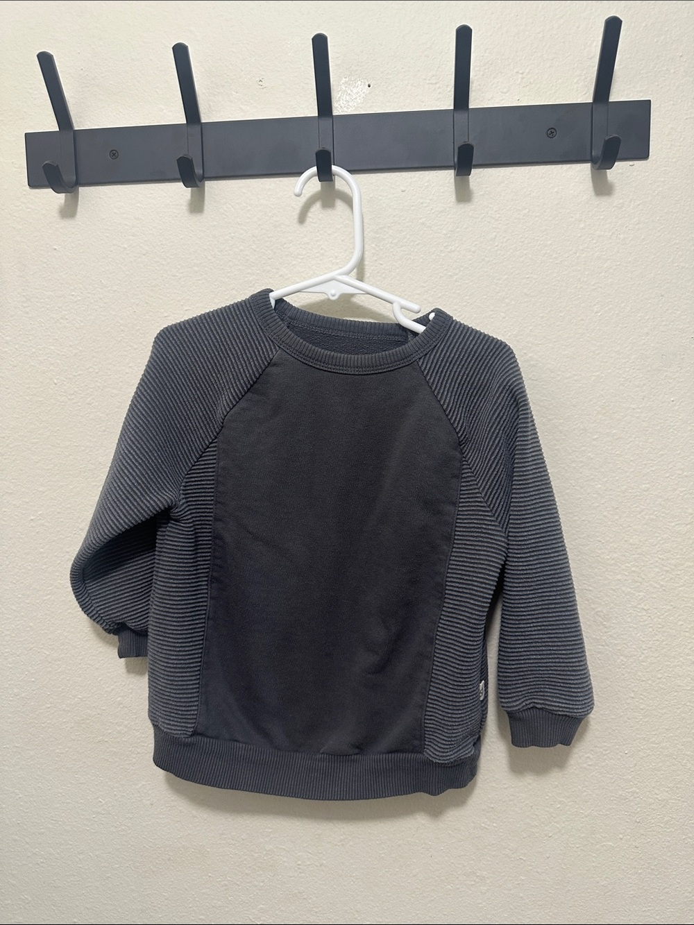 Easy Peasy Sweatshirt in Charcoal Gray